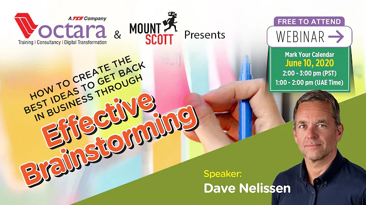10-Jun'20 - Recording - Webinar on Effective Brainstorming by Dave Nelissen...only from Octara!!!
