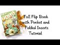 Easy Vintage  Fall Thanksgiving Holiday Flip Book Memory Keeping Polly's Paper Studio Tutorial DIY