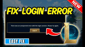 How to Fix Unexpected Login Error League of Legends (Easy Fix)