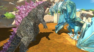 Monstrous Showdown: Godzilla 2024 Faces the Crystal King Ghidorah! - Animal Revolt Battle Simulator