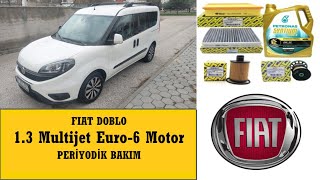 Fiat Doblo 13 Mjet Euro 6 Yağ Ve Filtre Bakımı- Yetkili Servis Bakım Fiyatları- 6000 Km Ilk Bakım