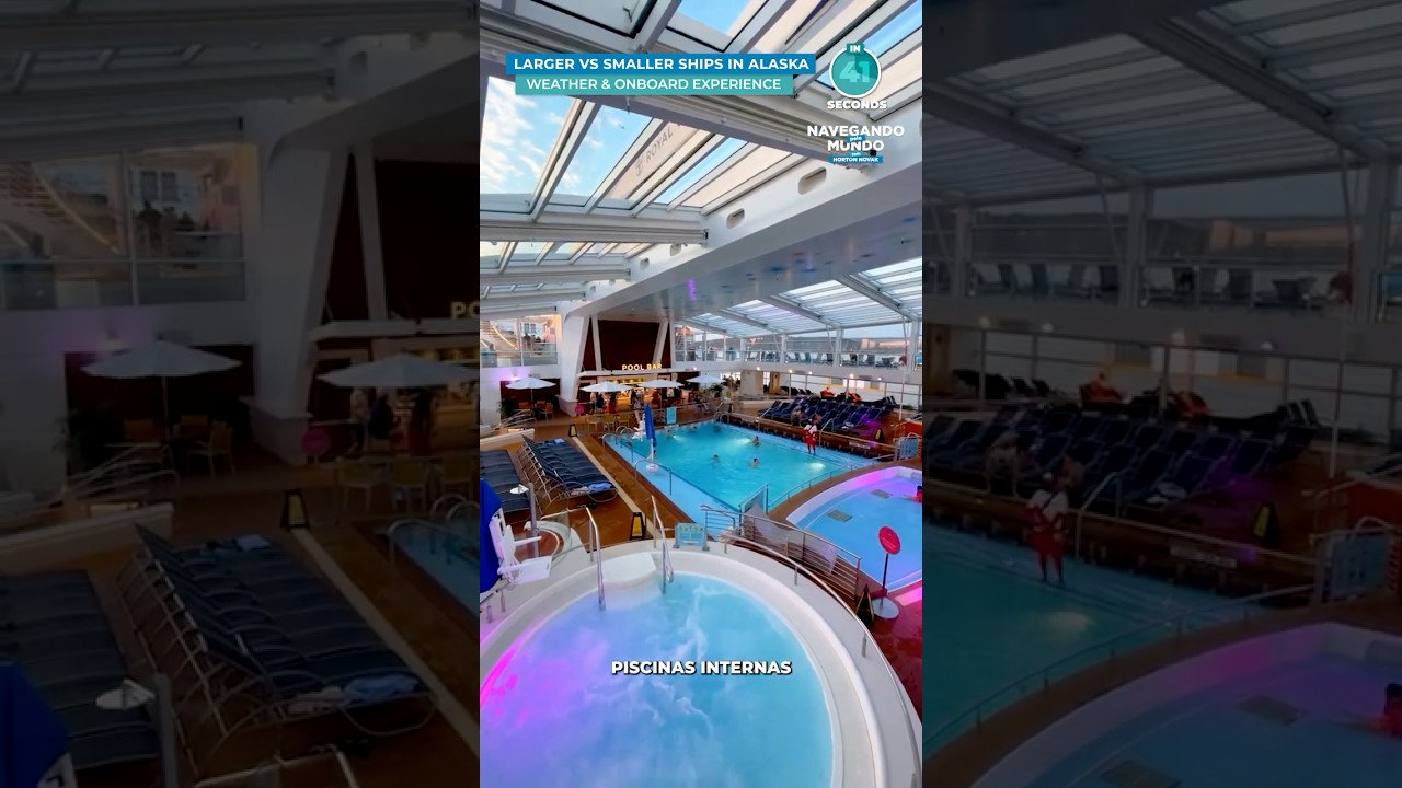 Navios maiores VS navios menores no Alasca: O clima e a experiência a bordo #alasca #cruzeiro