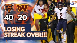 BEARS FINALLY WIN A GAME!!!! || Bears vs Commanders Week 5 Postgame Reaction!!!!