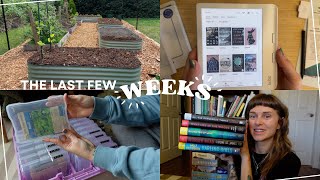 kobo libra colour unboxing, thriller haul, organizing my seeds, + garden tour 📚👩‍🌾