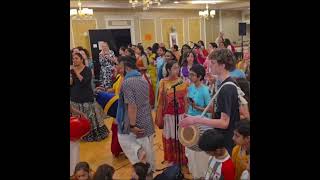 Children lead Hare Krishna Mantra Kirtan at Vaishnava Sanga Festival in Stratford on MAY17-26 PART 2