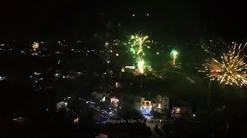 Pháo hoa đêm giao thừa 2025 tại Bắc Giang