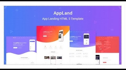 Appland - Creative App Landing HTML5 Template | Themeforest Templates