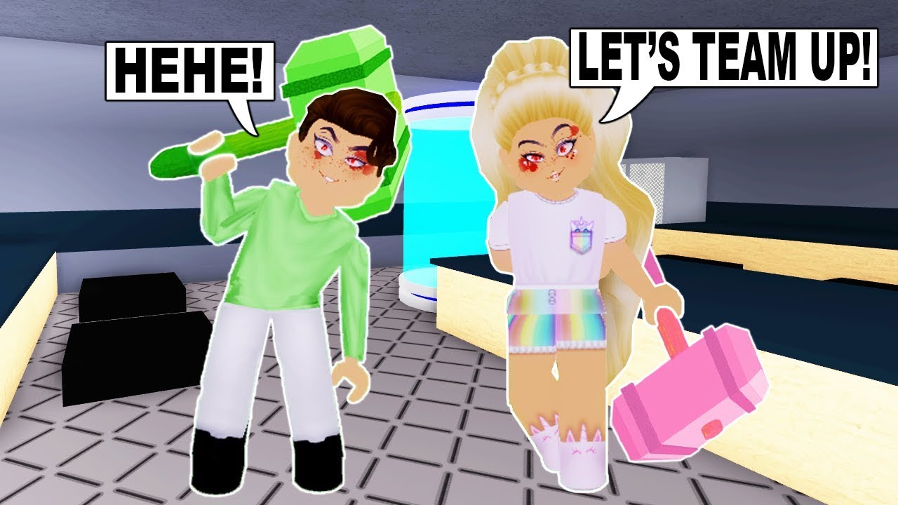 Teaming Up With My Boyfriend In Flee The Facility No One Will - roblox flee the facility trading youtube