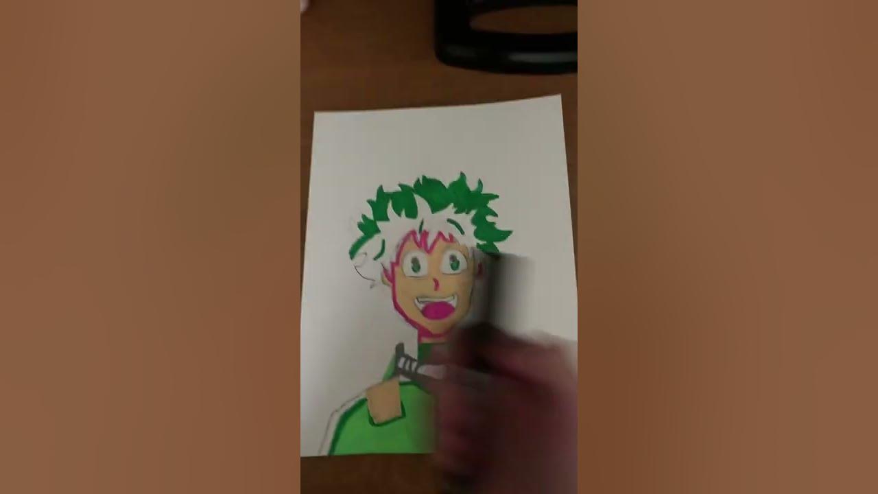 Trying Posca Markers and Drawing My Hero Academia #art #bensound #po, posca markers drawings