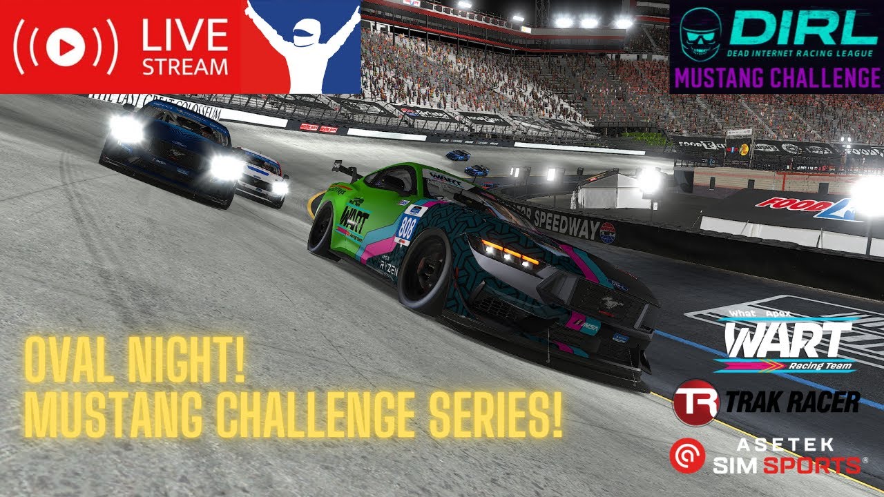 Oval night in the Mustang Challenge Series on iRacing!