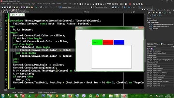 Rad Studio Delphi 016 PageControl - 009 Tab Draw Color
