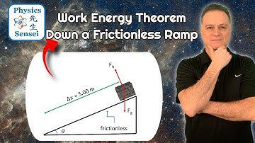 How To Solve A Problem object Sliding Down A Frictionless Ramp - Work Energy Theorem #physics