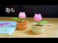 Ep1 Flower Crochet Mini Tulip Pot Tutorial Step By Step Crochet Flower Pot Crochet