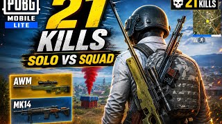 21 KILLS PUBG LITE GAMEPLAY with NPCs solo vs squad FIGHT screenshot 4