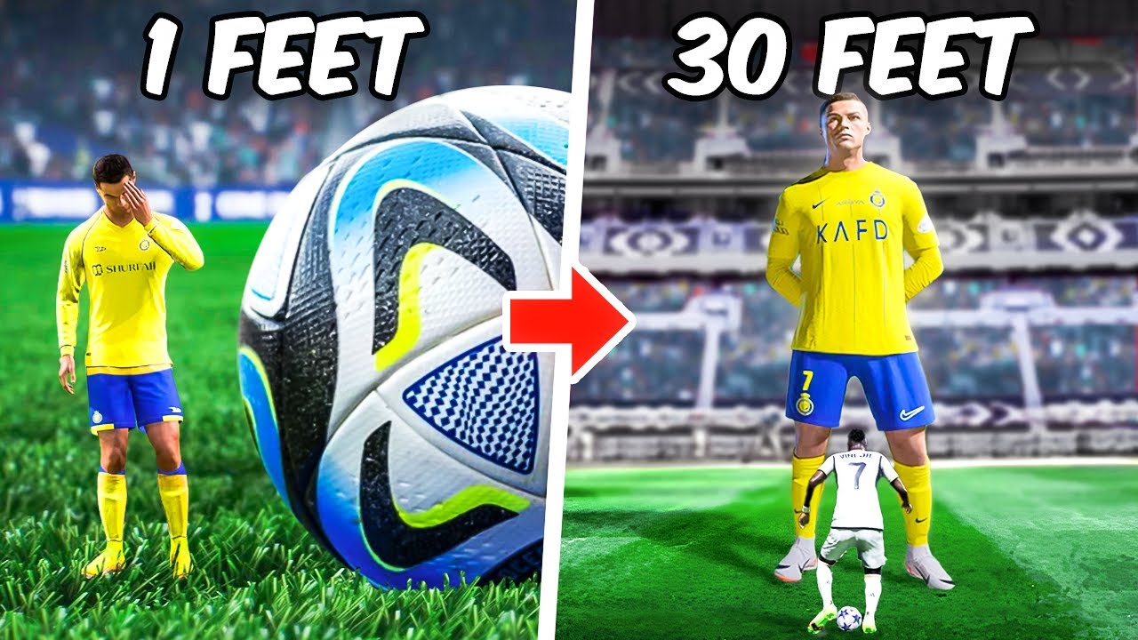 Ronaldo, But Every Goal is +1 Inch In Height