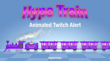 Twitch Hype Train Alerts – Animated Retro Locomotive Stream Overlays for VTubers and Streamers