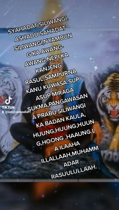 SYAHADAT SILIWANGI