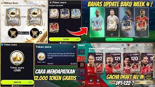 FREE ICON CLAIM 123 HOW TO GET 12 THOUSAND CHAMPIONS TOKENS GACHA DRAFT WEEK 4 ALL IN GET 122 ? screenshot 3