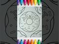🍩 How to Color a Cute Donut with Markers | Easy & Fun Coloring Tutorial #coloring #satisfying