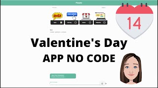 Valentine's Day App with #NoCode screenshot 1