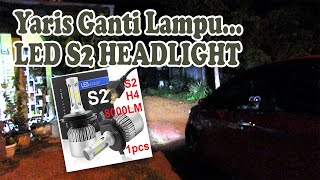 UNBOXING & REVIEW LAMPU MOBIL S2 LED H4 36w COB HI LO BEAM HEADLIGHT