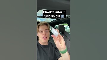 This Skoda has an inbuilt trash can 🗑️