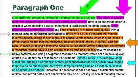 10 Mark “Outline and explain two...” question for AQA A-Level Sociology Part Two with Example