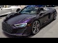 2023 audi r8 spyder v10  sound interior and exterior