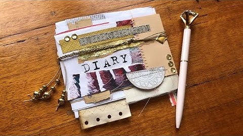 Embellishing a Mini Junk Journal Using SCRAPS