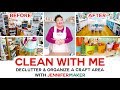 Clean with Me | Messy & Cluttered Craft Room | Organization Motivation