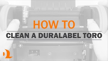 Cleaning the DuraLabel Toro