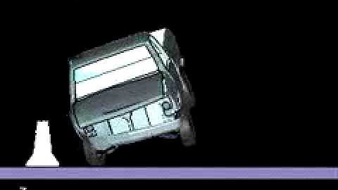 Simulation of a C1500 Pickup Impacting a Barrier