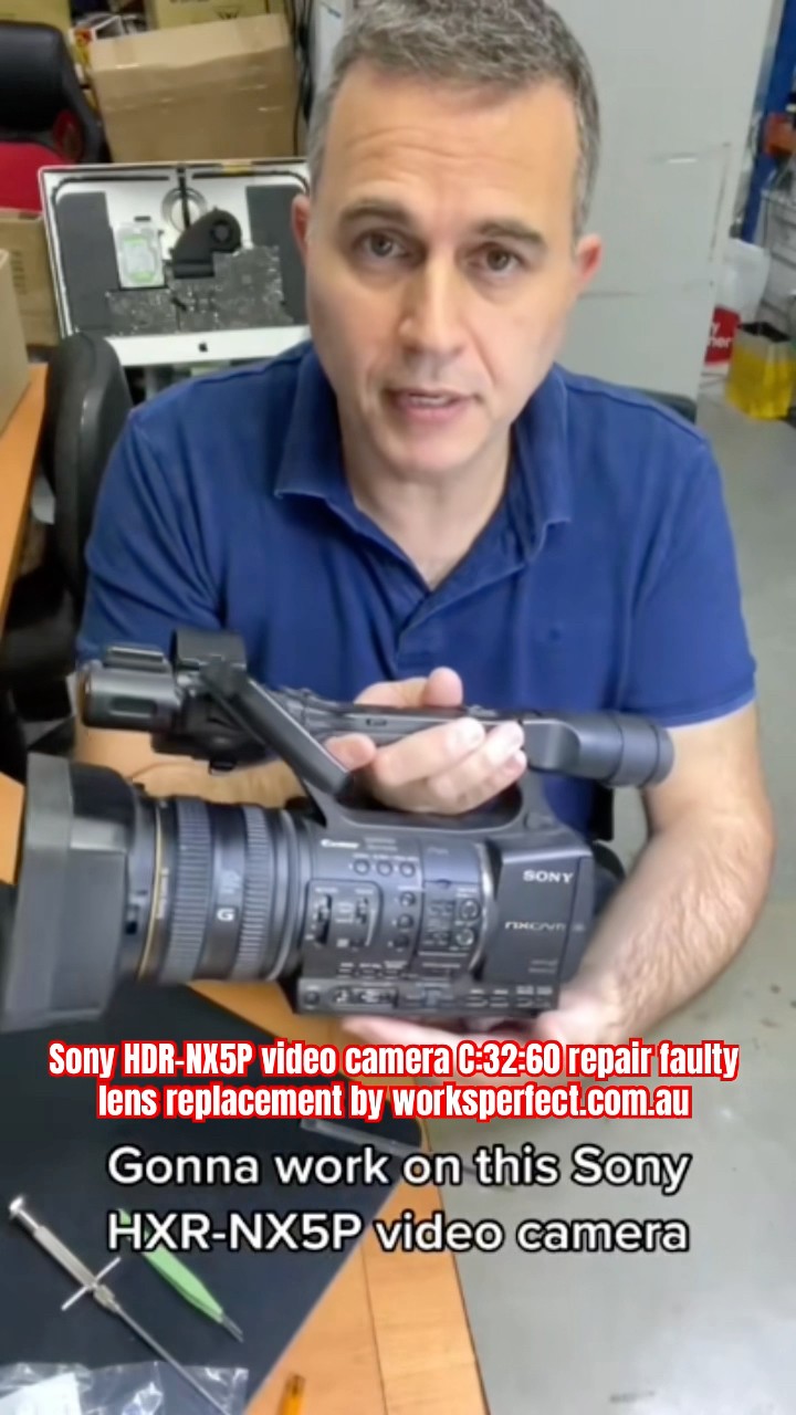 Sony HXR-NX5P video camera repair C:32:60 lens error fix by