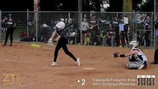 Explosive 15U Elite Rowland vs Ohio Stingrays 04 Rheaume SOFTBALL 9-26-20 Full Game-Fast Edit 20 min