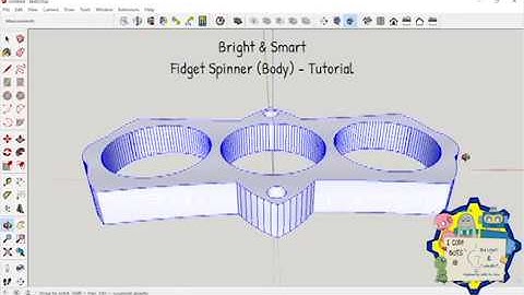 3D Design your own Fidget Spinner using Sketchup (Part 1: Body)