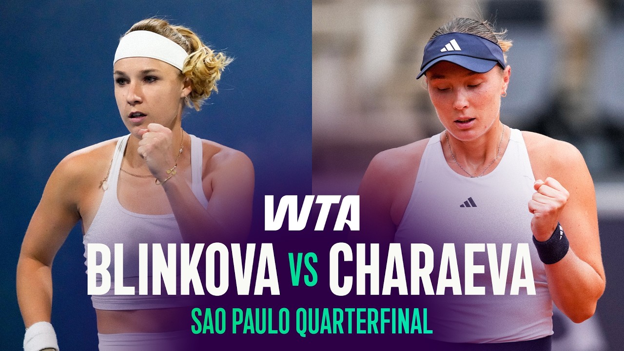 Anna Blinkova vs. Alina Charaeva | 2026 Sao Paulo Quarterfinal | WTA Match Highlights