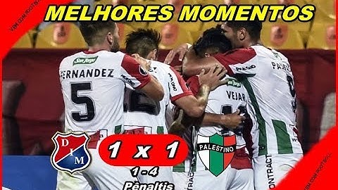 MELHORES MOMENTOS DE IND. MEDELLIN 1 X 1 PALESTINO PELA LIBERTADORES