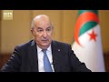 Interview exclusive duprsident algrien abdelmadjid tebboune