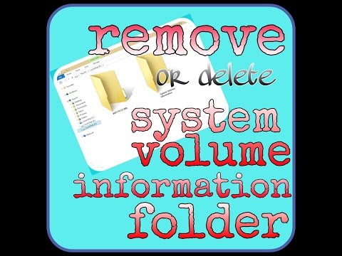 how to delete system volume information folder  easily from pendrive or other drive