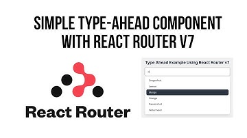 React Router v7 Type-Ahead Component REVEALED!
