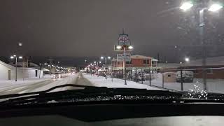 Driving around Reno ans Sparks Nevada during winter storm.