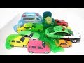【TOMICA】London Bridge Is Falling Down -What will come Out of slime？for kids video