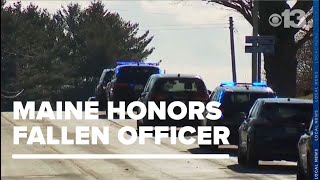 Maine honors police sergeant killed in crash