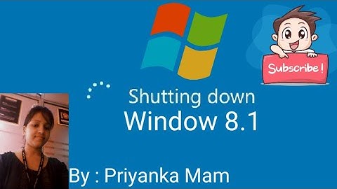 Class 3 computer ( How to shut down windows 8.1)