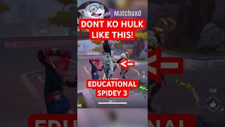 *EDUCATIONAL* Spidey BACK 😱(TOP 500) #marvelrivals#educational#spiderman#ragebait#matchuxd#rank1