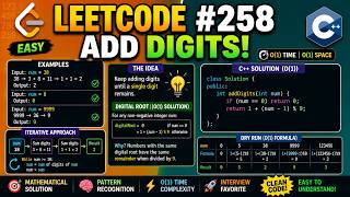 Celebrity LeetCode 258 🔥 Add Digits in O(1) Time | Digital Root Explained Net Worth