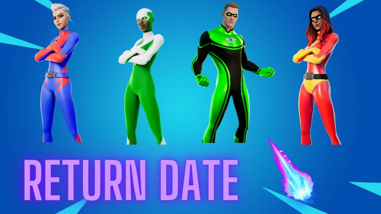 Superhero Skins Return Release Date In Fortnite Item Shop! (Superhero ...
