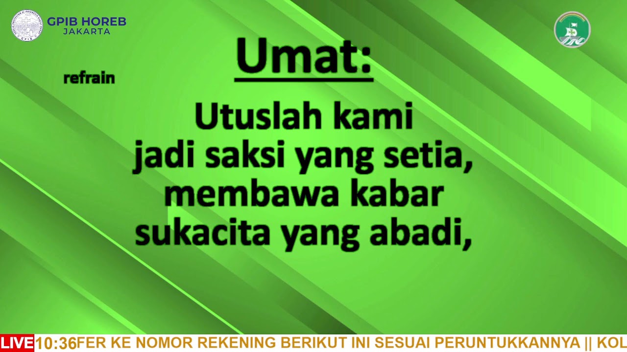 IBADAH HARI MINGGU
