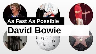 David Bowie As Fast As Possible