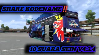 SHARE‼️KODENAME 10 SUARA SEIN KEREN V4.3.4 #bussimulatorindonesia